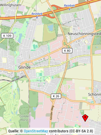 Reinbek und Hamburg-Ost - Karte von OpenStreetMap